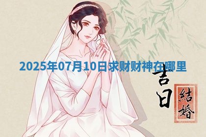 2025年07月10日求财财神在哪里