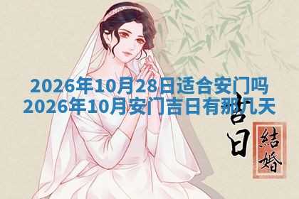 2026年3月适合装门的日子，安门的吉日
