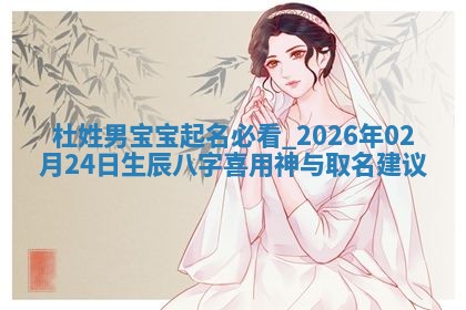2026年03月01日出生的卢姓男孩子取名指南：吉祥好听的名字推荐