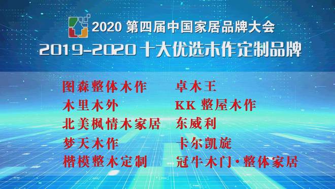 赛博体育2020第四届中国家居品牌大会公开发布“2019-2020十大优选木作定(图2)